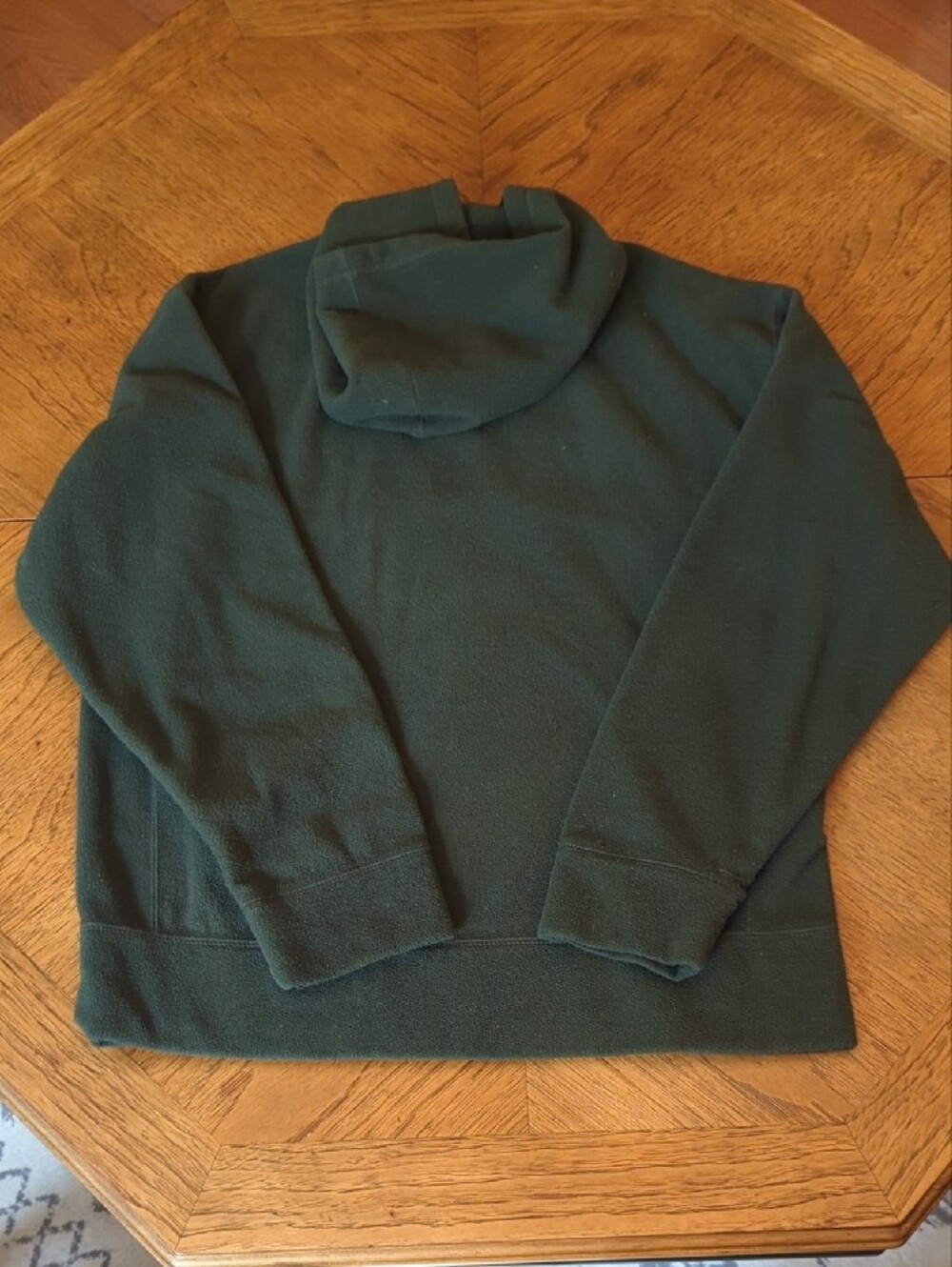 Vintage 90s/Y2K Old Navy Forest Green Fleece Hoodie Gorpcore - Picture 6 of 6